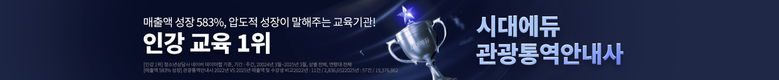 인강 교육 1위 시대에듀 관광통역안내사